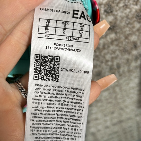 Guess Katalina Ruched Knee Length Pencil Skirt Floral Silky Summer Vacation Slim - Picture 7 of 10